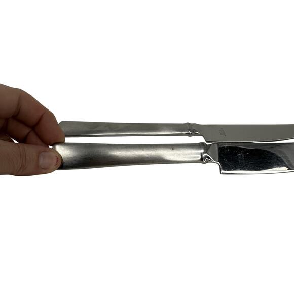 3 Dansk CAFE BLANC Stainless 18/10 Satin Silverware Flatware Table Knives - Picture 3 of 3